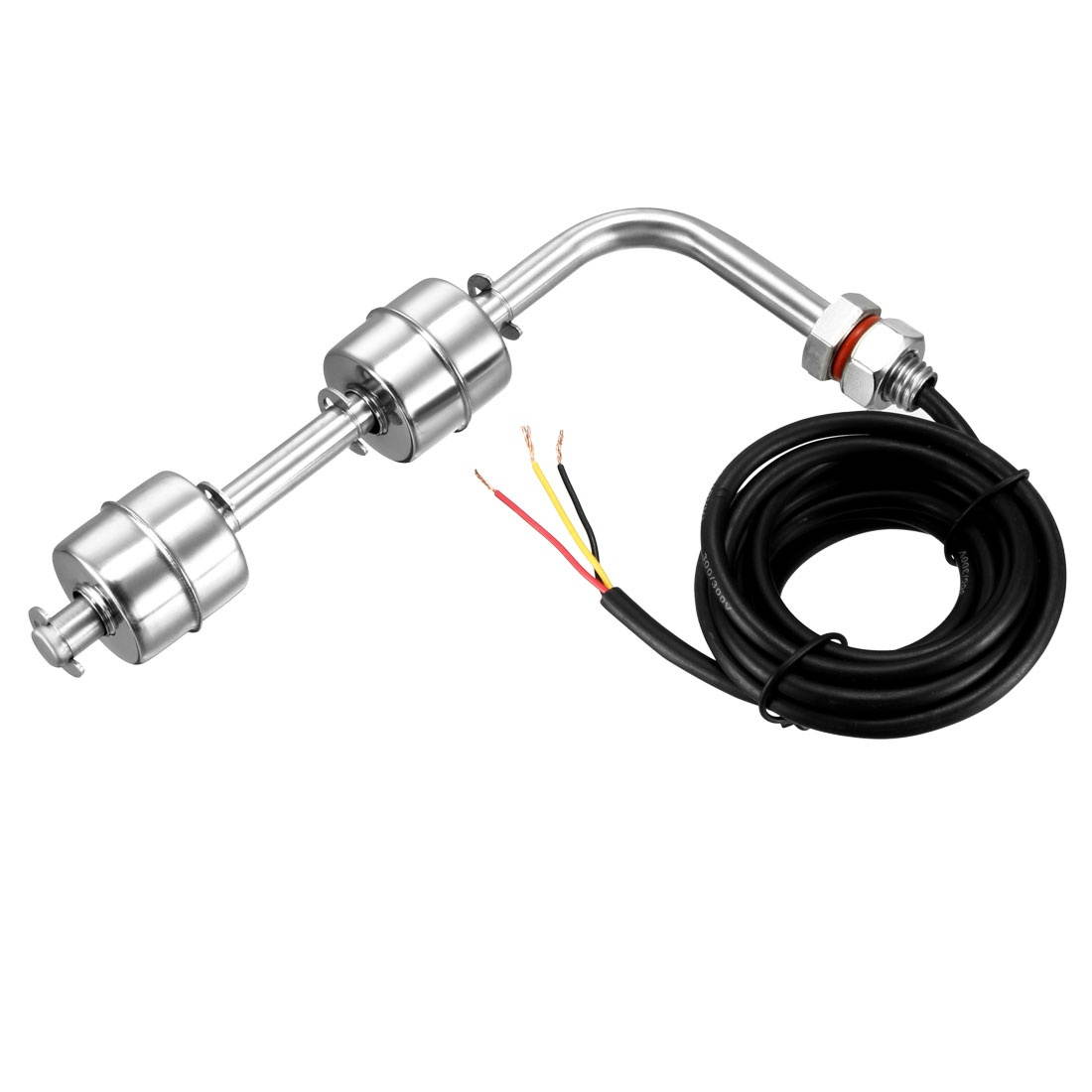 Unique Bargains 1.5m Wire Double Ball Stainless Steel End Vertical Floating Float Switch