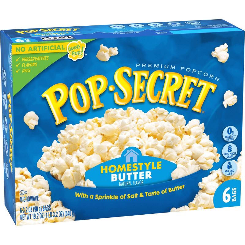 Pop Secret Homestyle Microwave Popcorn - 6ct