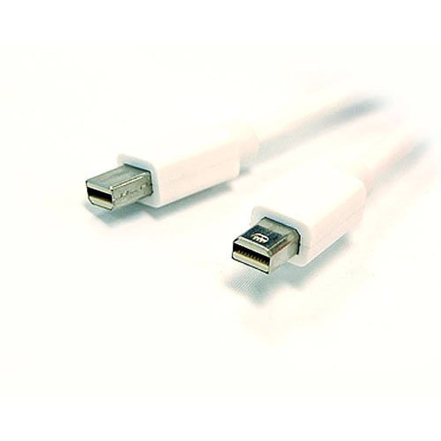 Zagall Mini DisplayPort Male to Mini DisplayPort Male Video - 6 Feet (White)