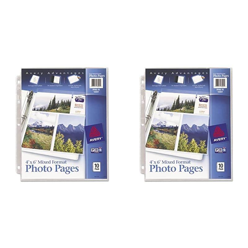 Mixed Format Photo Pages Acid Free Pack of 10 13401 2 Packs