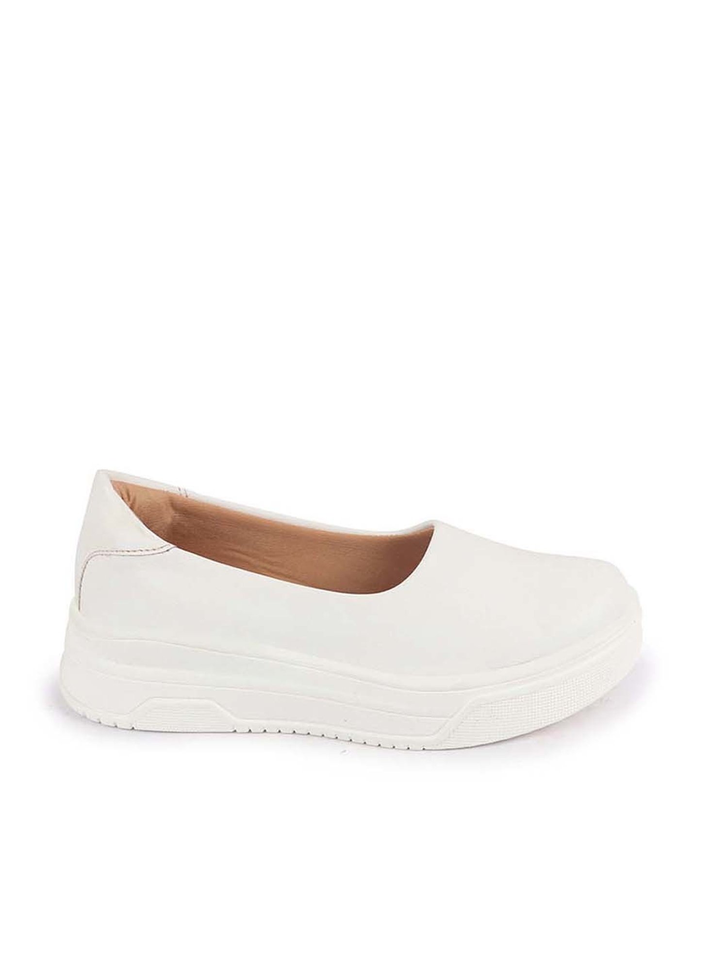 Fausto Women's White Casual Pumps