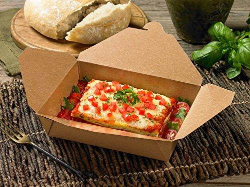 Fold-Pak Bio-Plus Earth 01BPEARTHM Natural Kraft Paper Carry-Out/To-Go Container, 4-3/8" Length x 3-1/2" Width x 2-1/2" Height, 26-Fluid Ounce Capacity (Case of 450)