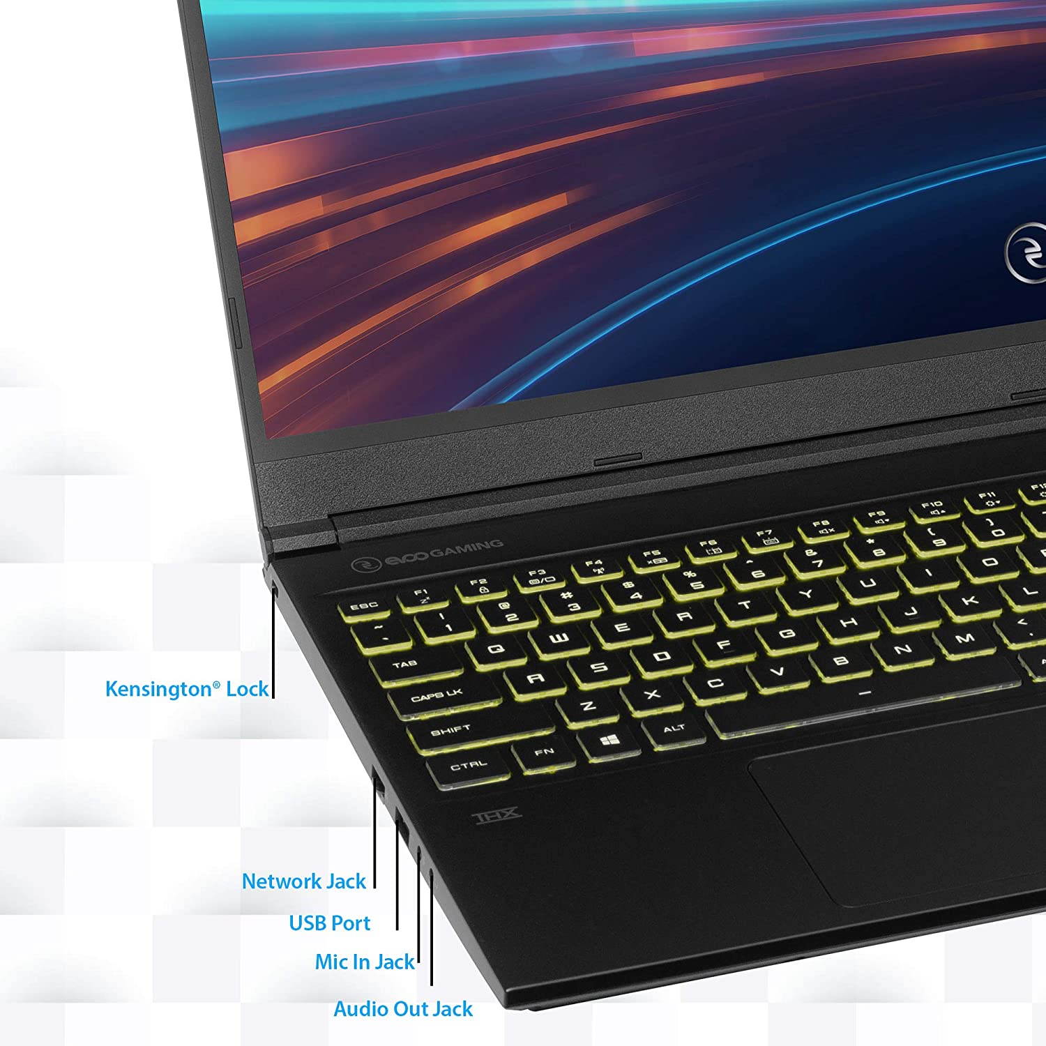 Evoo Gaming 15.6&rdquo; Laptop, FHD, 120Hz, AMD Ryzen 7 4800H Processor, NVIDIA GeForce RTX 2060, THX Spatial Audio, 512GB SSD, 16GB RAM, RGB Backlit Keyboard, HD Camera, Windows 10 Home, Black (EG-LP7-BK)