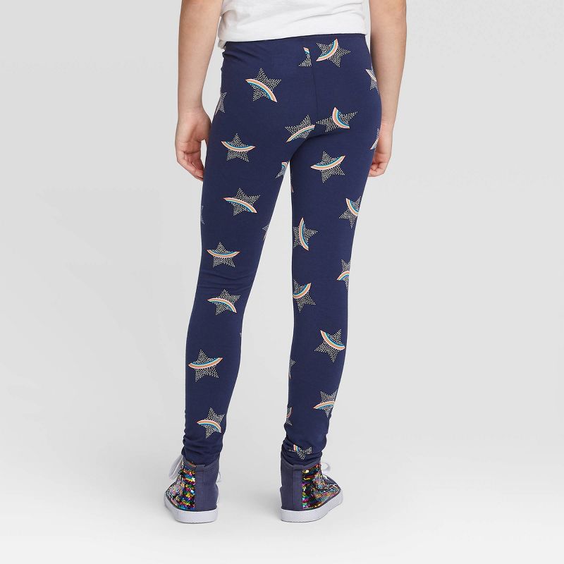 Bonjour Girls Light Grey Printed Tights