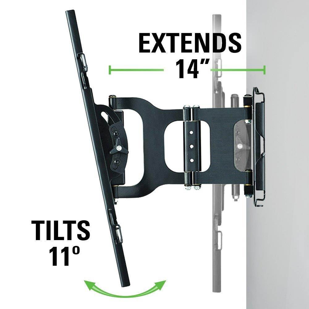 Sanus MLF13-B1 Articulating Universal Wall Mount for 37-80-Inch Screen
