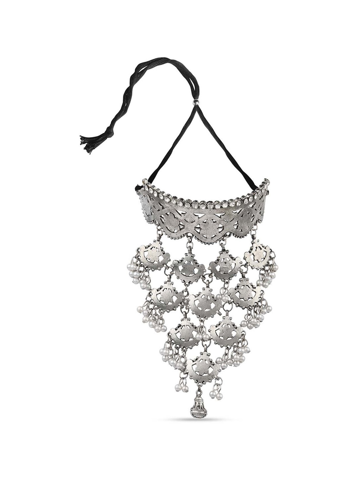 Fida Waterfall Silver Necklace