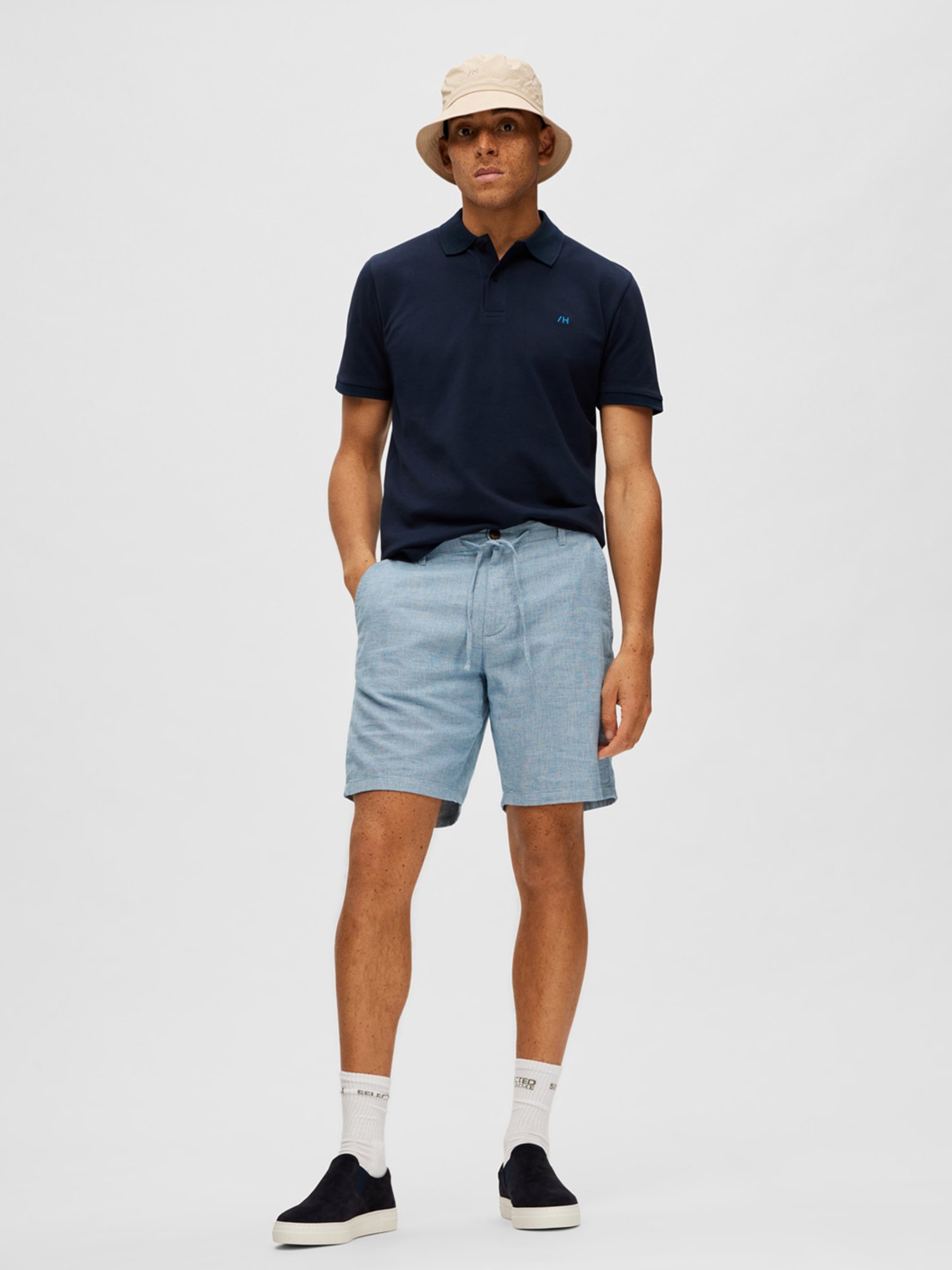SELECTED HOMME Blue Regular Fit Shorts