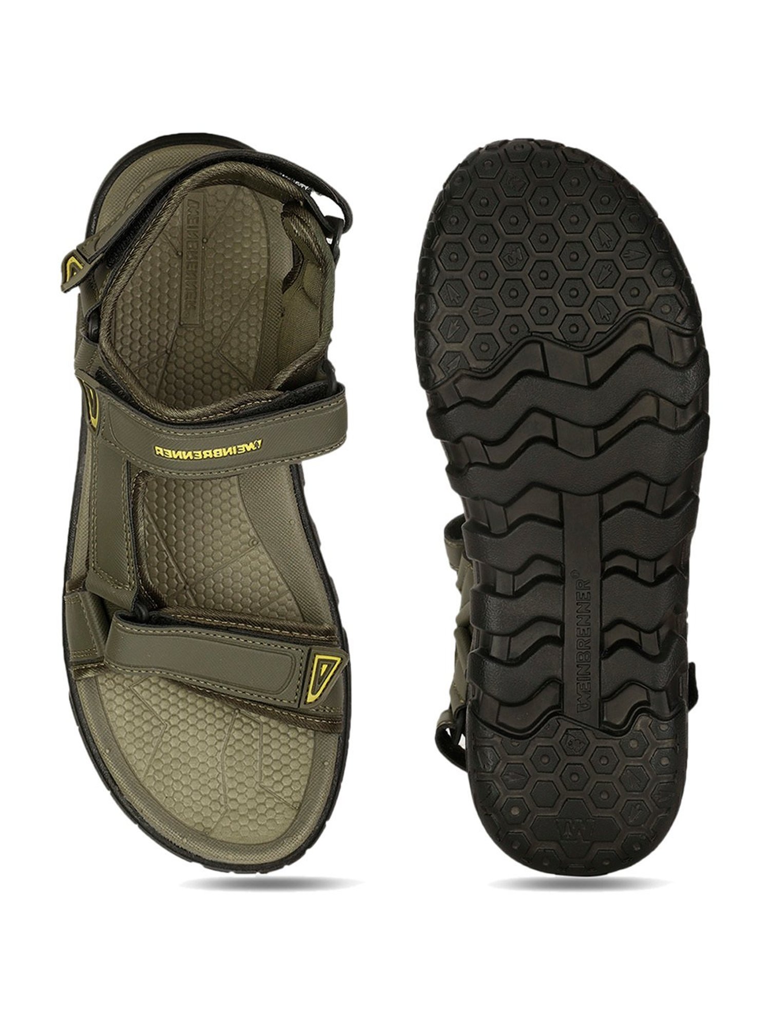 Weinbrenner by Bata Men's PROST Olive Floater Sandals