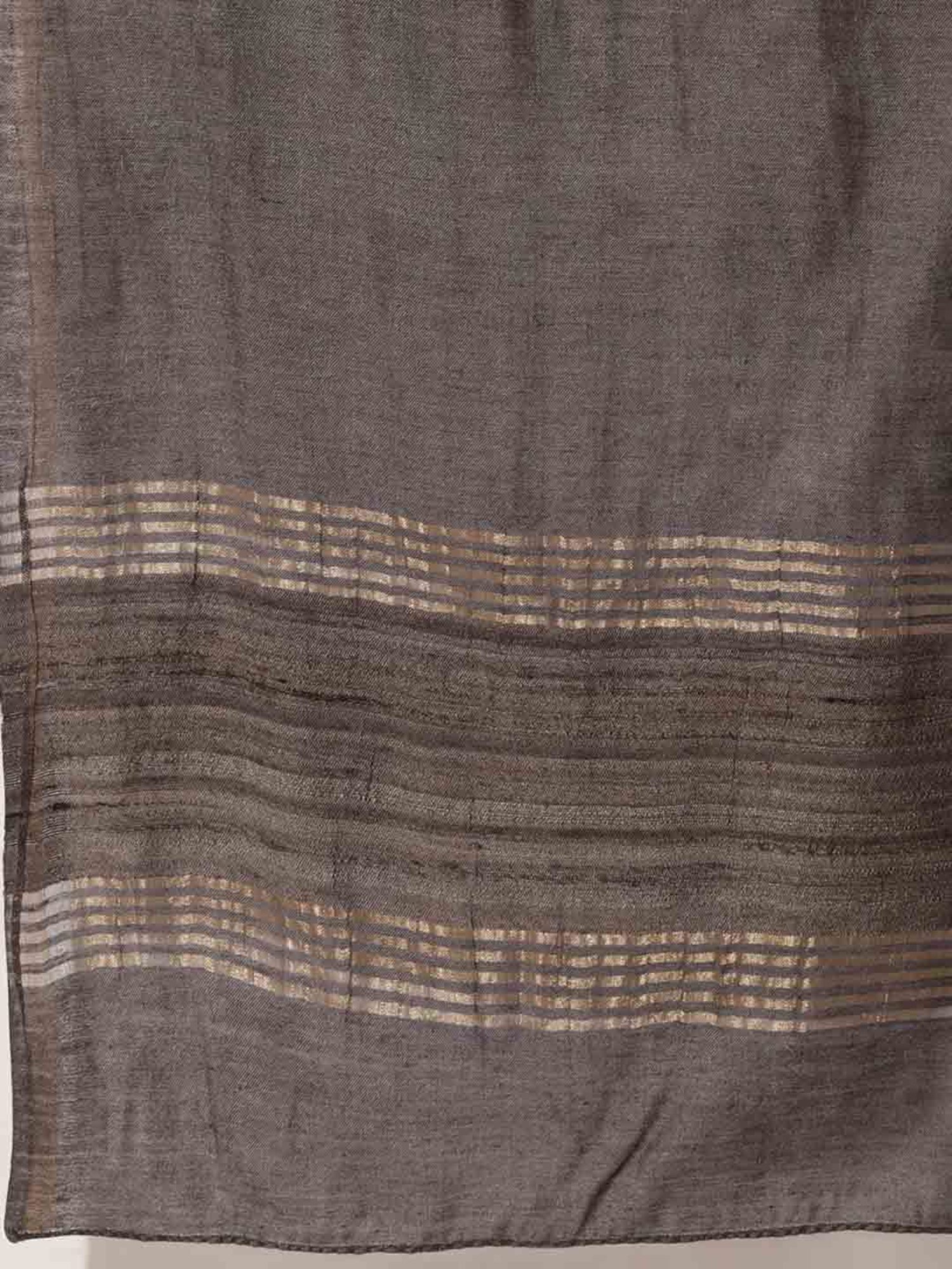Fabindia Charcoal Self Design Stole
