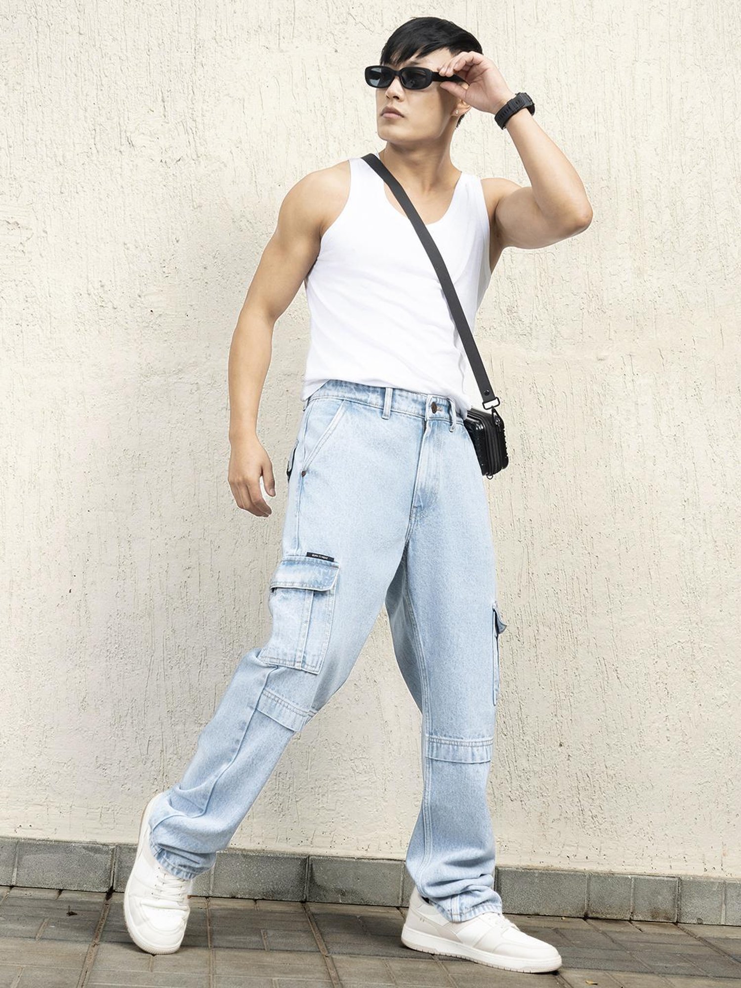 Hubberholme Men Cotton Long Sleeves Oversized Checked Double Pocket Shirt 37