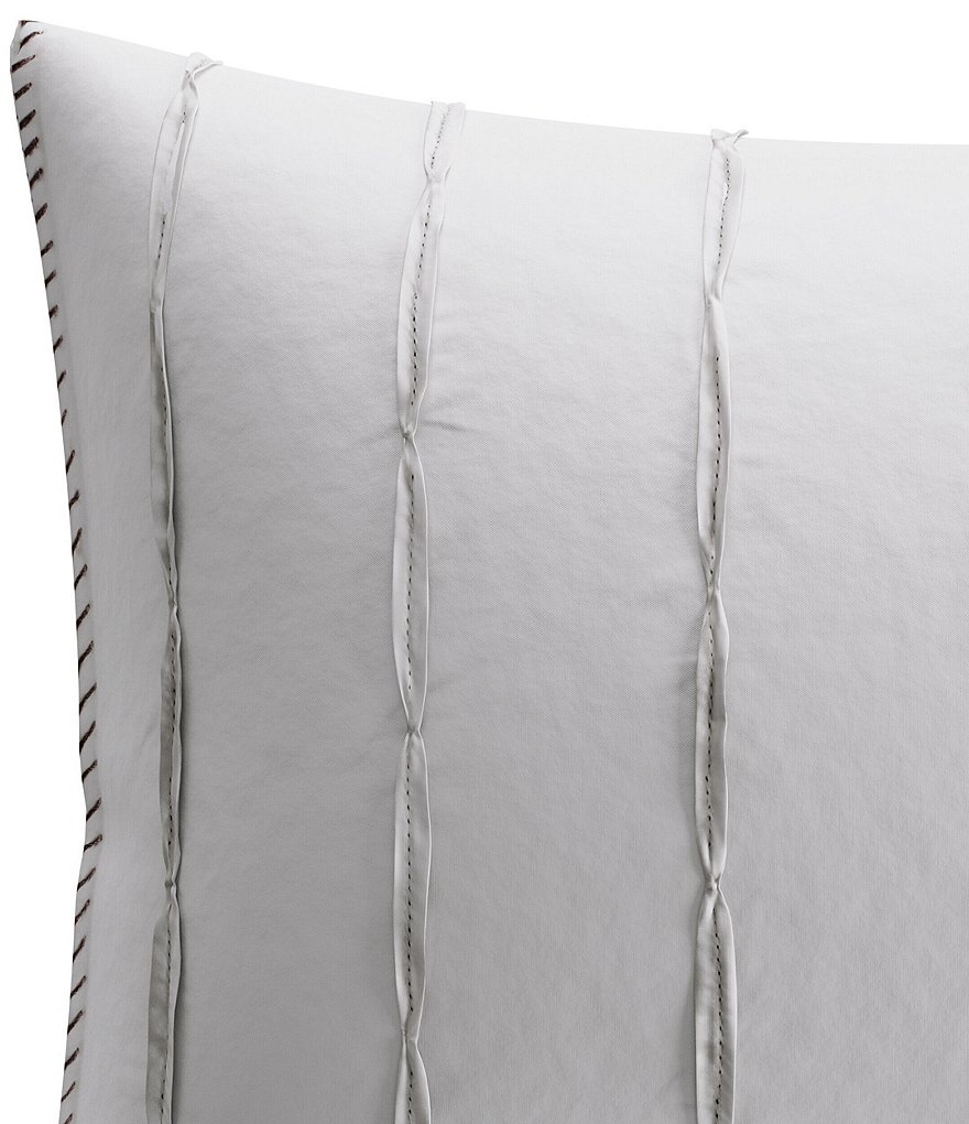 Vera Wang Charcoal Vines Gathered Pleats Breakfast Pillow