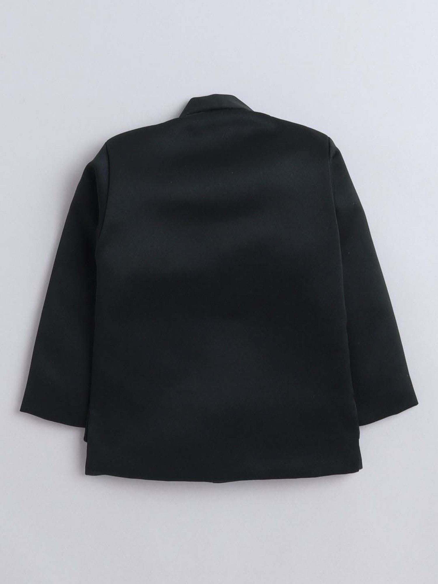 Fourfolds Boys Dark Green Solid Full Sleeves Clothing Set