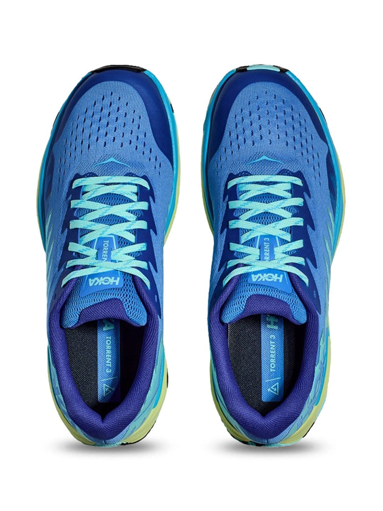 Hoka Men's M TORRENT 3 Virtual Blue & Lettuce Running Shoes