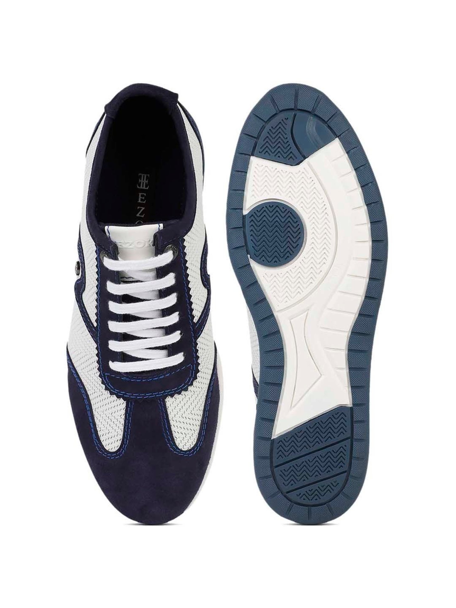 EZOK Men's White Casual Sneakers