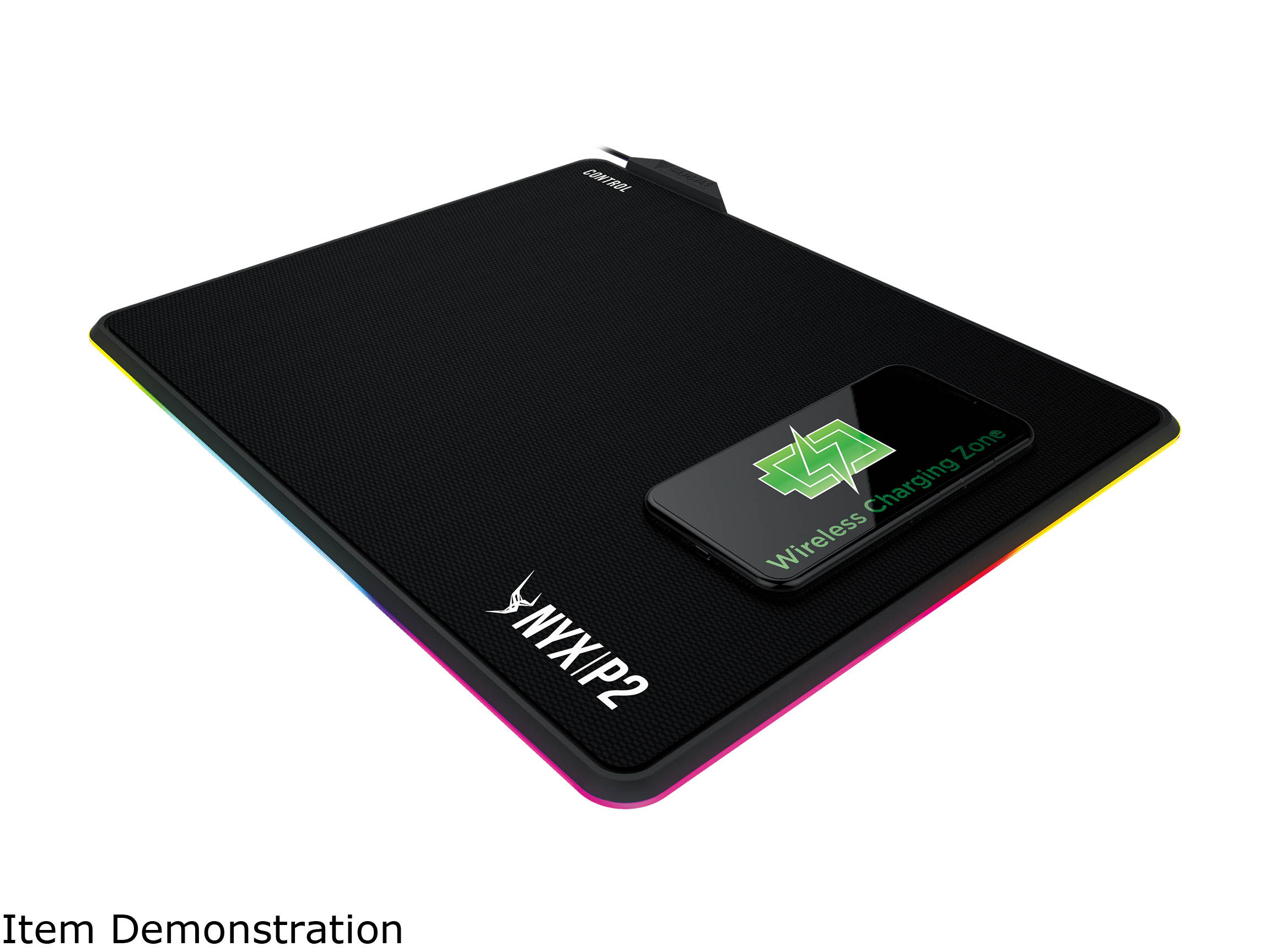 GAMDIAS NYX P2 RGB Wireless Charging Mouse Pad