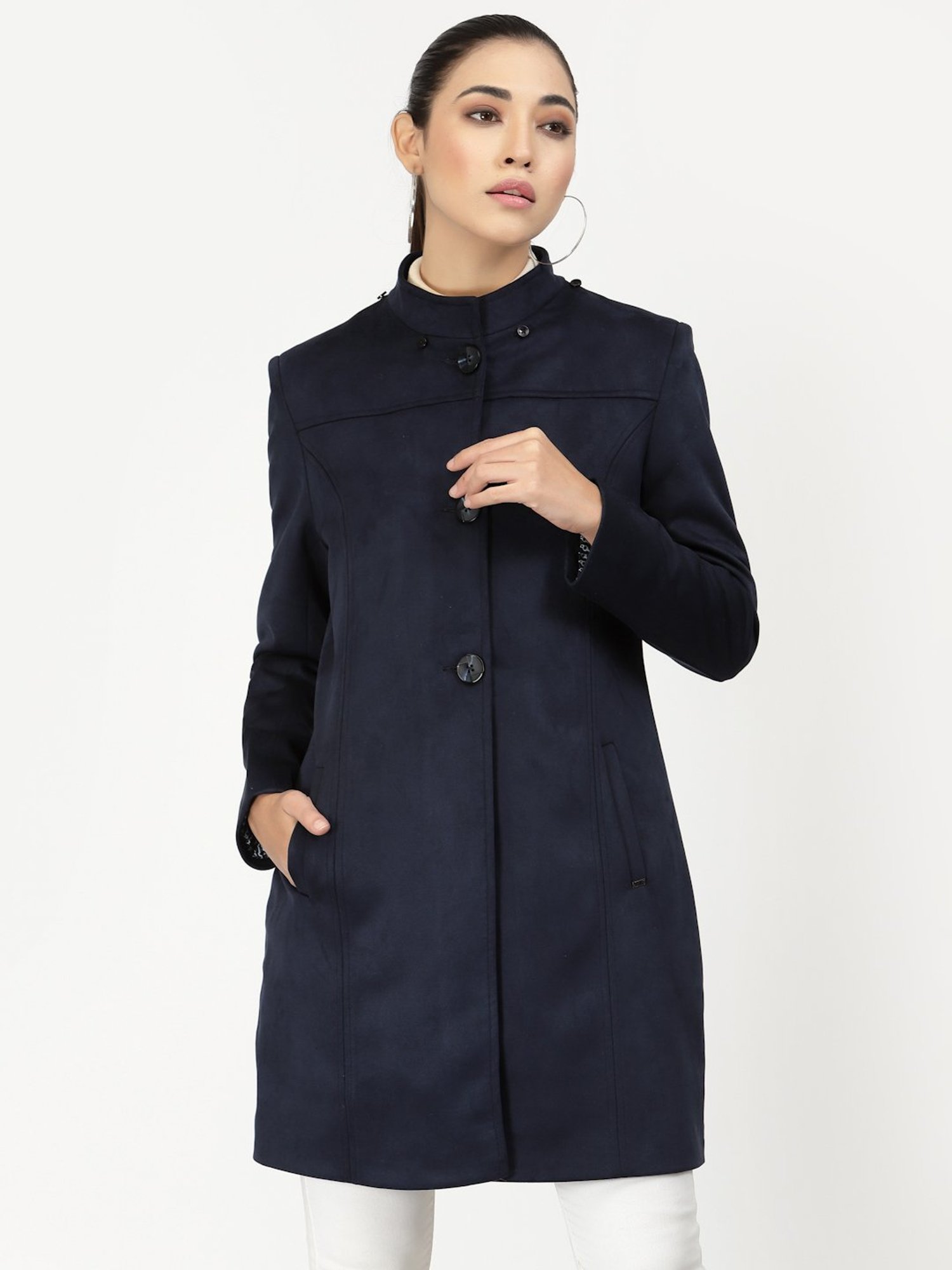 Juelle Navy Over Coat