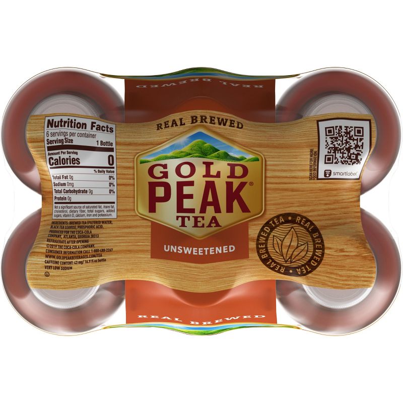Gold Peak Unsweetened Tea - 6pk/16.9 fl oz Bottles