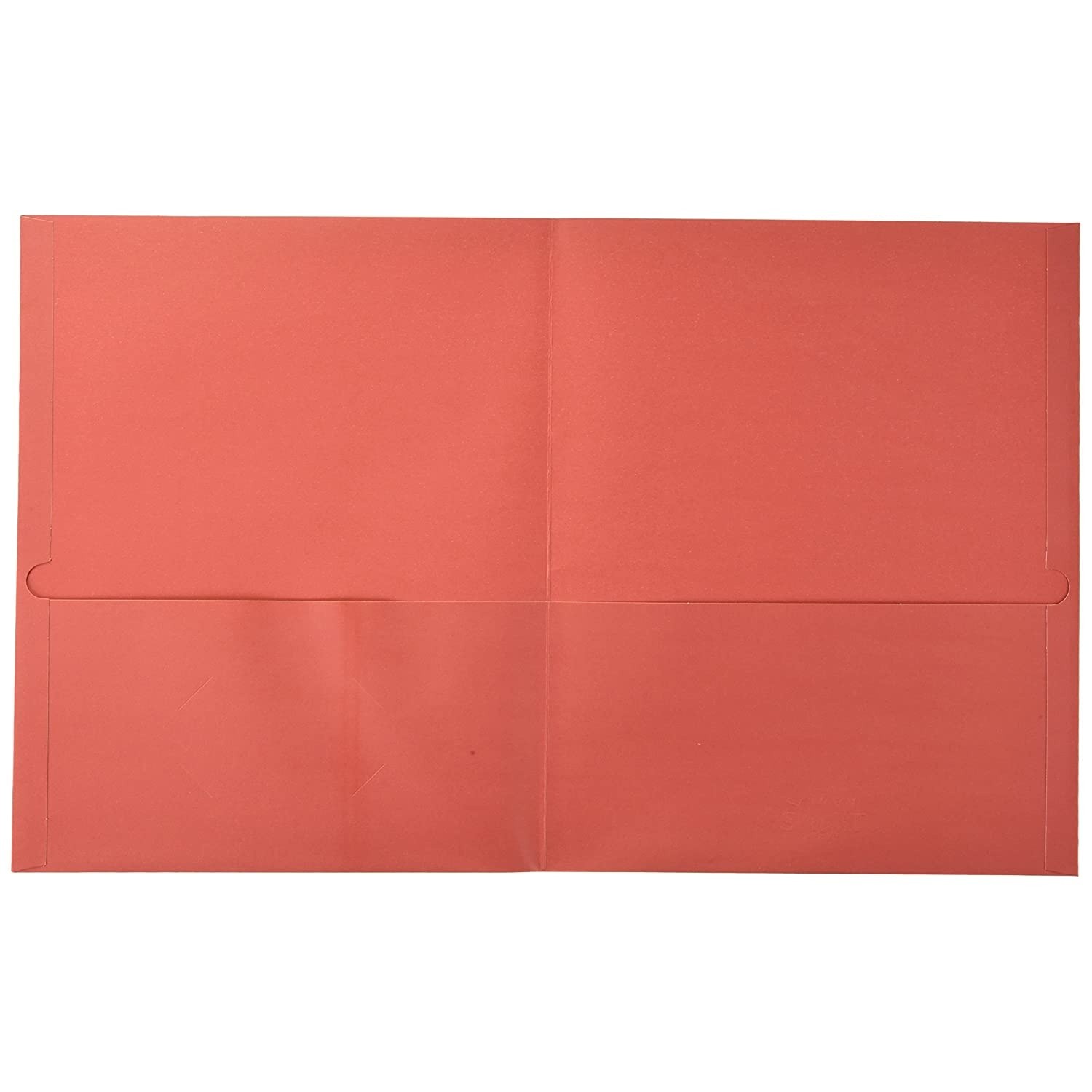 School Smart Smooth 2 Pocket Folder, Assorted Colors, Pack of 25