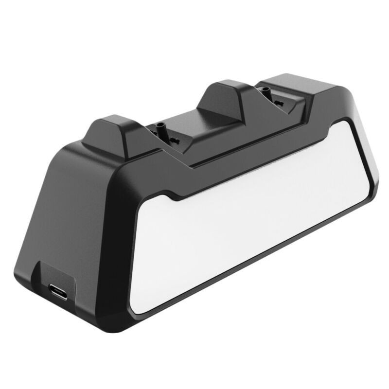 Dual Controller Charger Fast Charging Stand Compitable with Playstation 5, PS5 Controller Charging Dock Station with LED Indicator