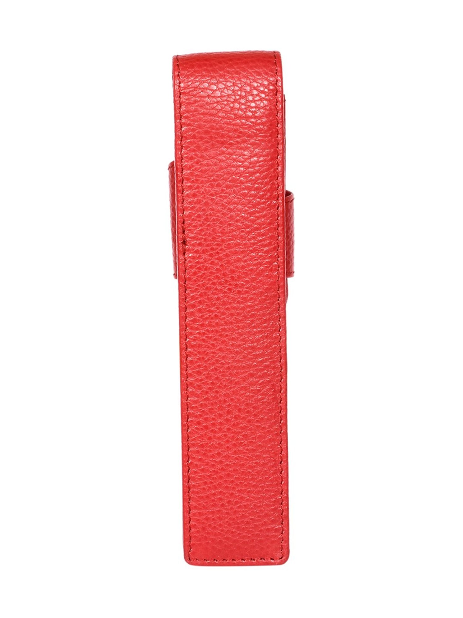 SASSORA Gamy Red Leather Small Pen Case