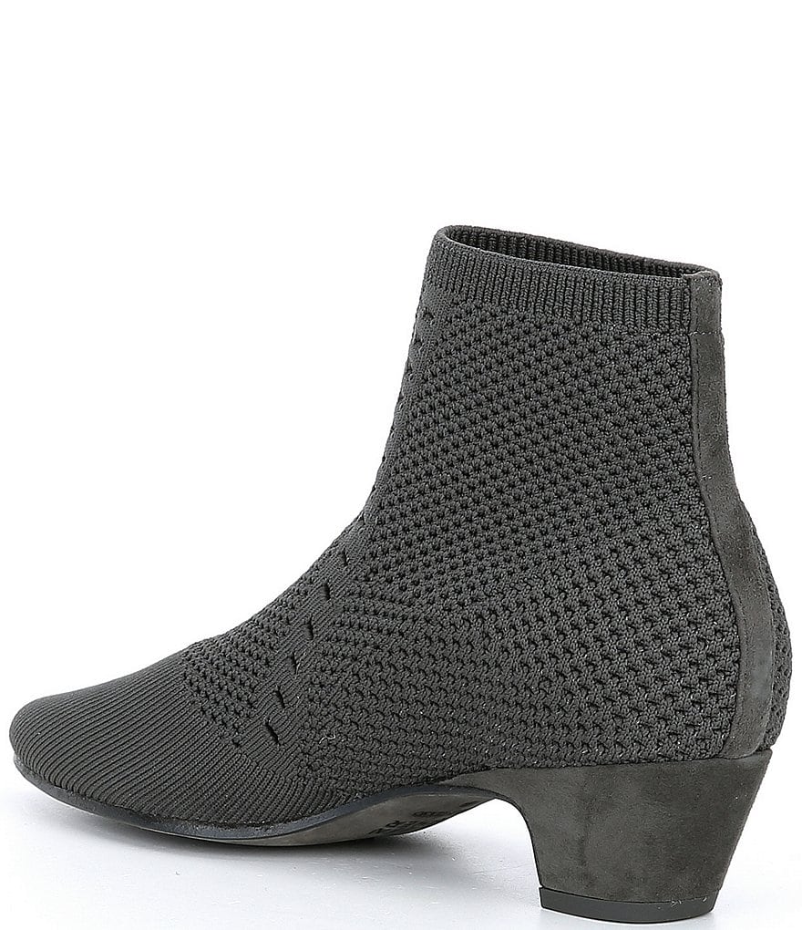 Eileen Fisher Purl Stretch Block Heel Sock Booties