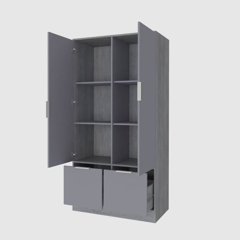 72" Daywood Kitchen Pantry Cabinet White - Room and Joy