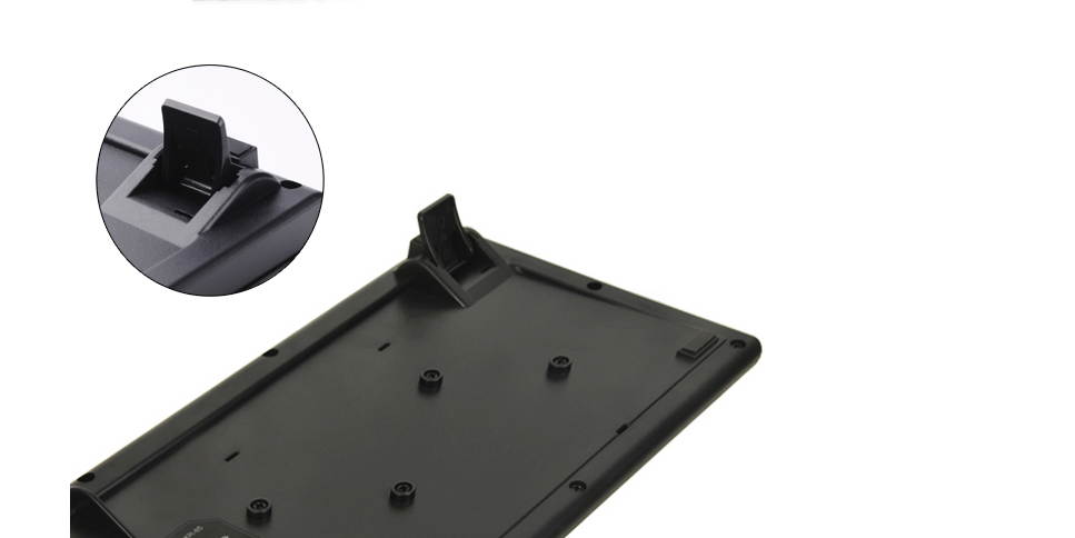 CORN KR-85 Ergonomic Design, Waterproof USB Plug Wired 104 Keys Durable Keyboard  For Office And Game, SupportWinXP/Vista/7/8/10/Mac OS - Classic Black