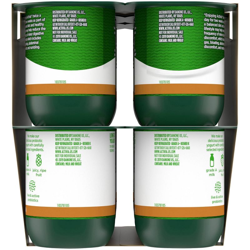 Dannon Activia Strawberry/Pineapple with Cereal Probiotic Yogurt - 4oz/12pk