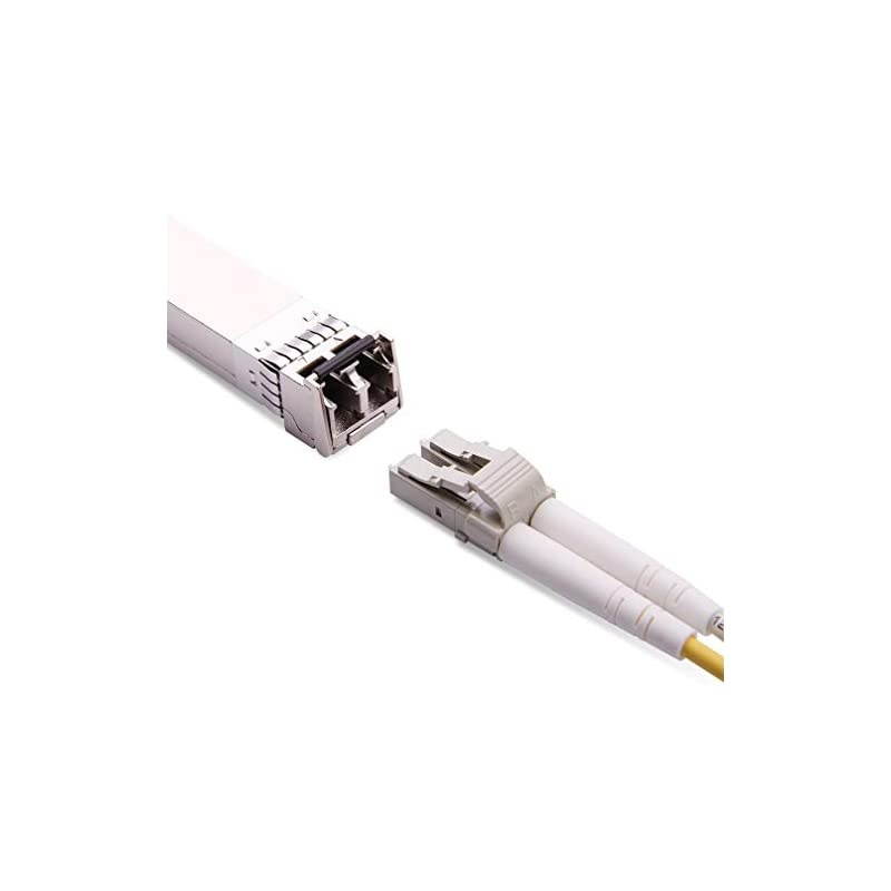 SFP+ SR Transceiver, SFP+ to LC Multimode Module Compatible for Cisco SFP--SR, Ubiquiti, Meraki MA-SFP-B-SR, Netgear, QNAP, D-Link, TP-Link, Supermicro, Mikrotik, 850nm, Duplex LC, 300m, DDM
