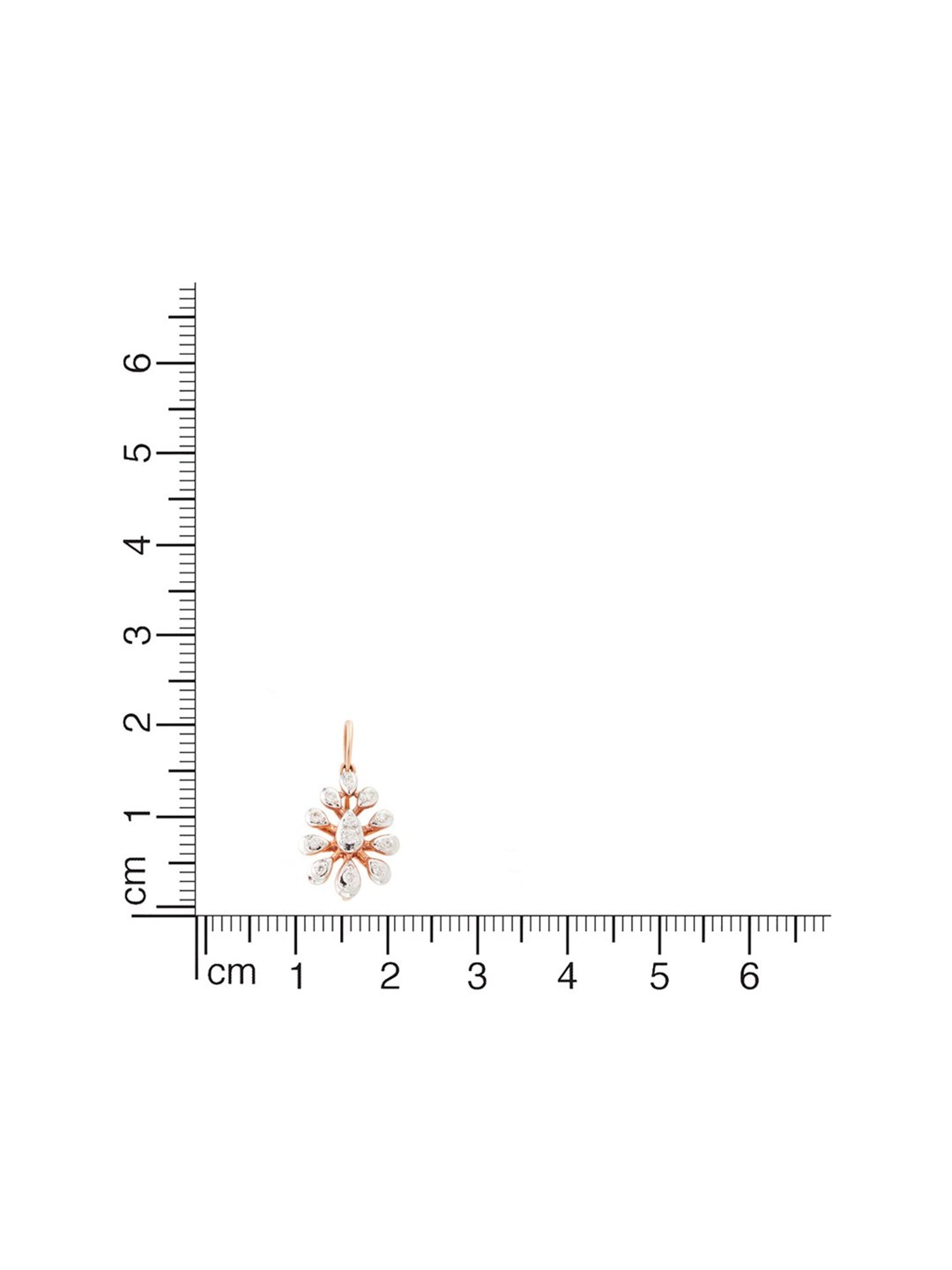 Waman Hari Pethe Jewellers 18k Rose Gold & Diamond Pendant without Chain for Women