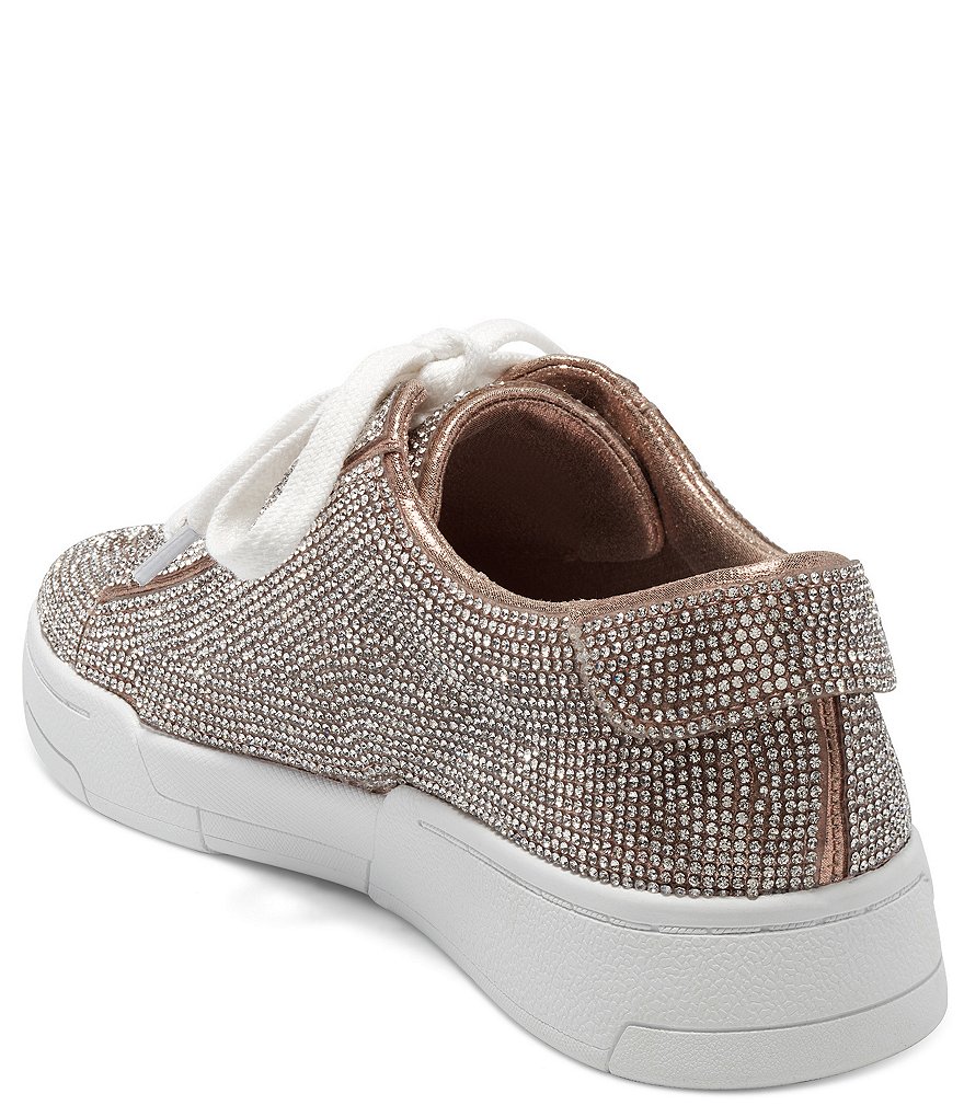 Jessica Simpson Silesta Rhinestone Lace-Up Sneakers