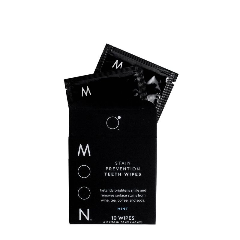 Moon Stain Prevention Teeth Wipes - 10ct