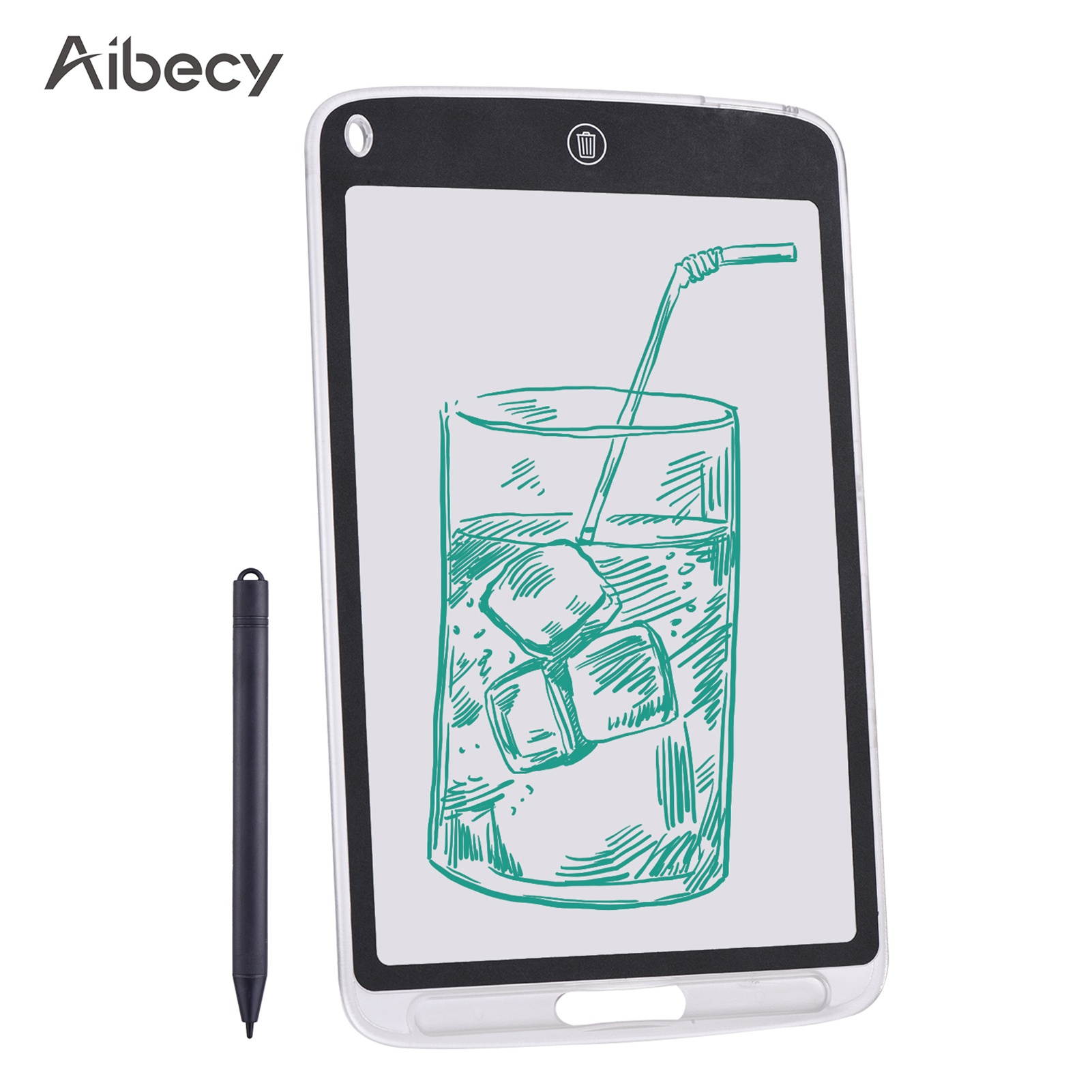 Aibecy 10 Inch LCD Writing Tablet Translucent Copy Drawing Board Digital Handwriting Pad with Stylus Pen Erase Button Lock Function for Children Adults Home Office School