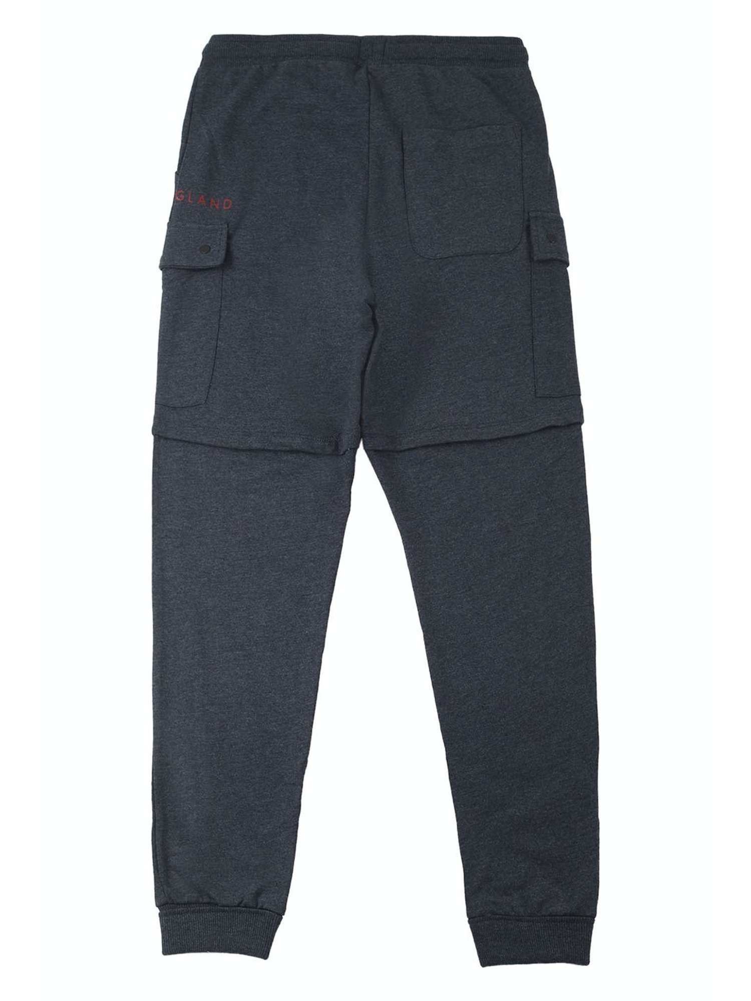 Peter England Boys Navy Textured Joggers