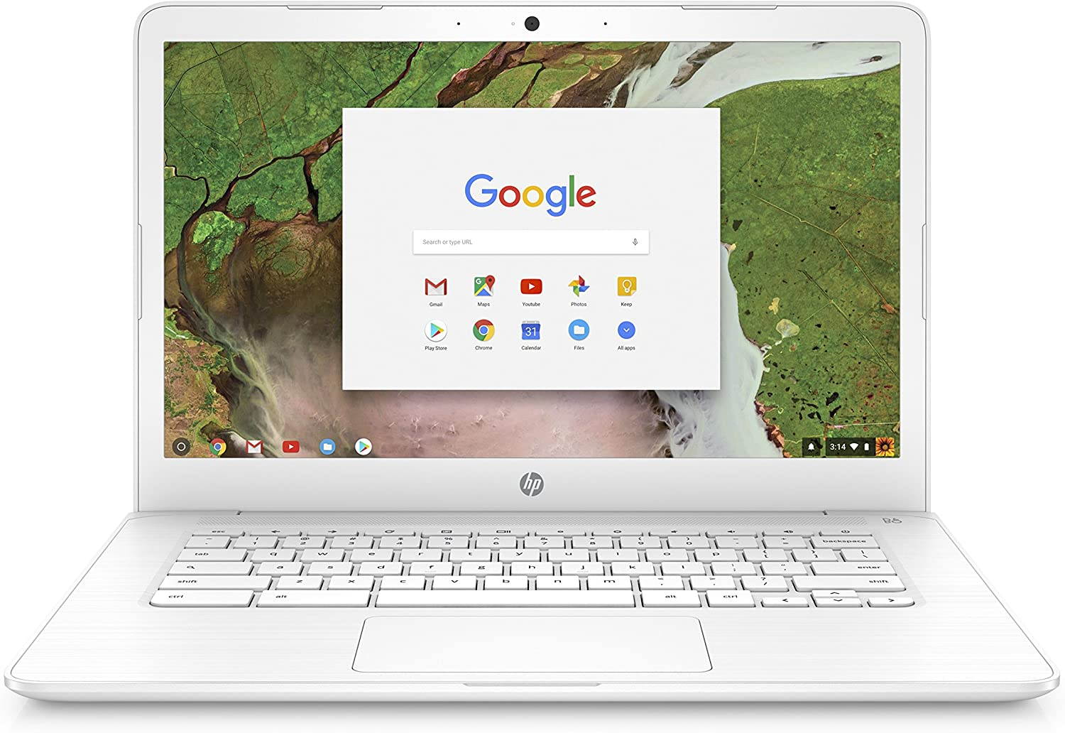 HP 14-ca092wm Chromebook 14" FHD N3350 4GB RAM 32GB eMMC 1.1GHz Chrome OS White