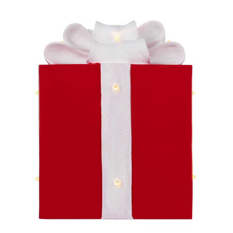 9.5in LED Christmas present Decorative Holiday Scene Props - Haute Décor