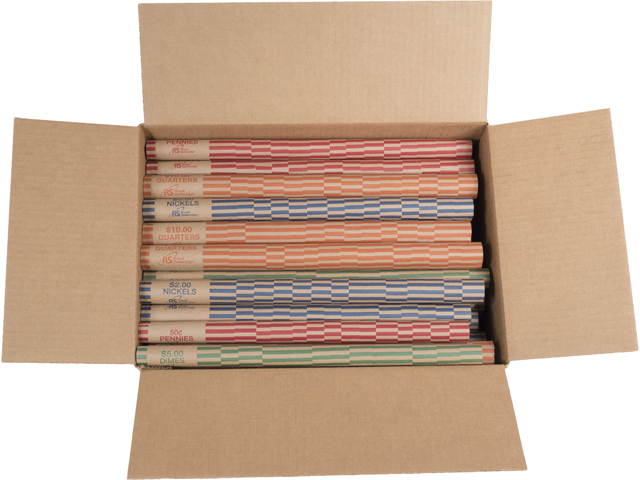 Royal Sovereign FSW-1008A Preformed Coin Wrappers, 1008 Assorted Pack