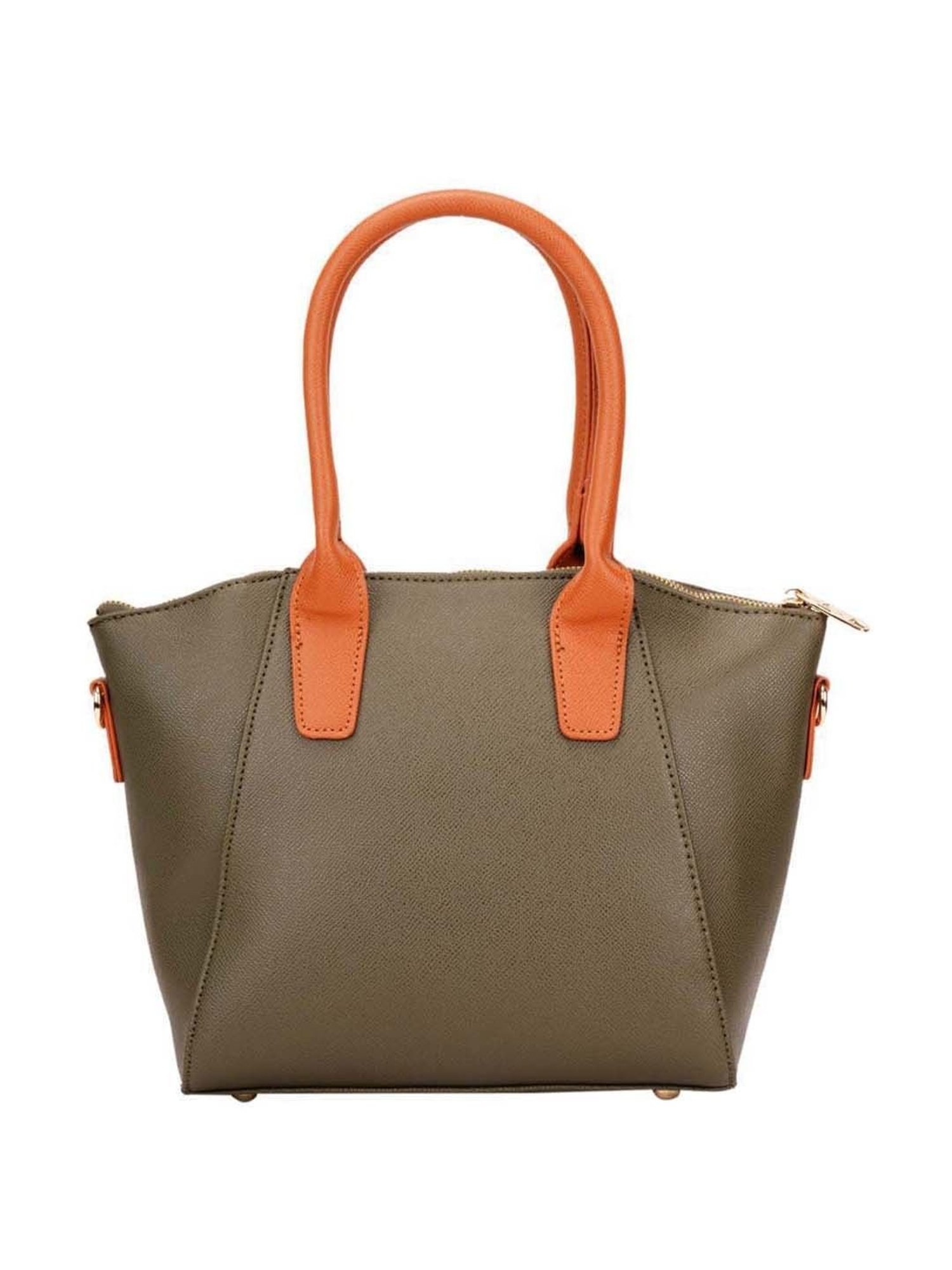 Lavie Olive Solid Large Handbag