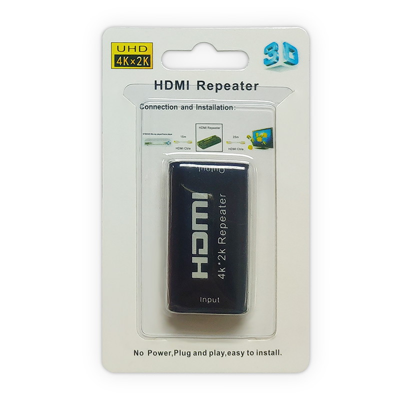 HDM Repeater 4K UHD HDM Female to Female HDM Amplifier 40' HDM Extender Up to 40 Meters Lossless Transmission for Oculus Rift and More