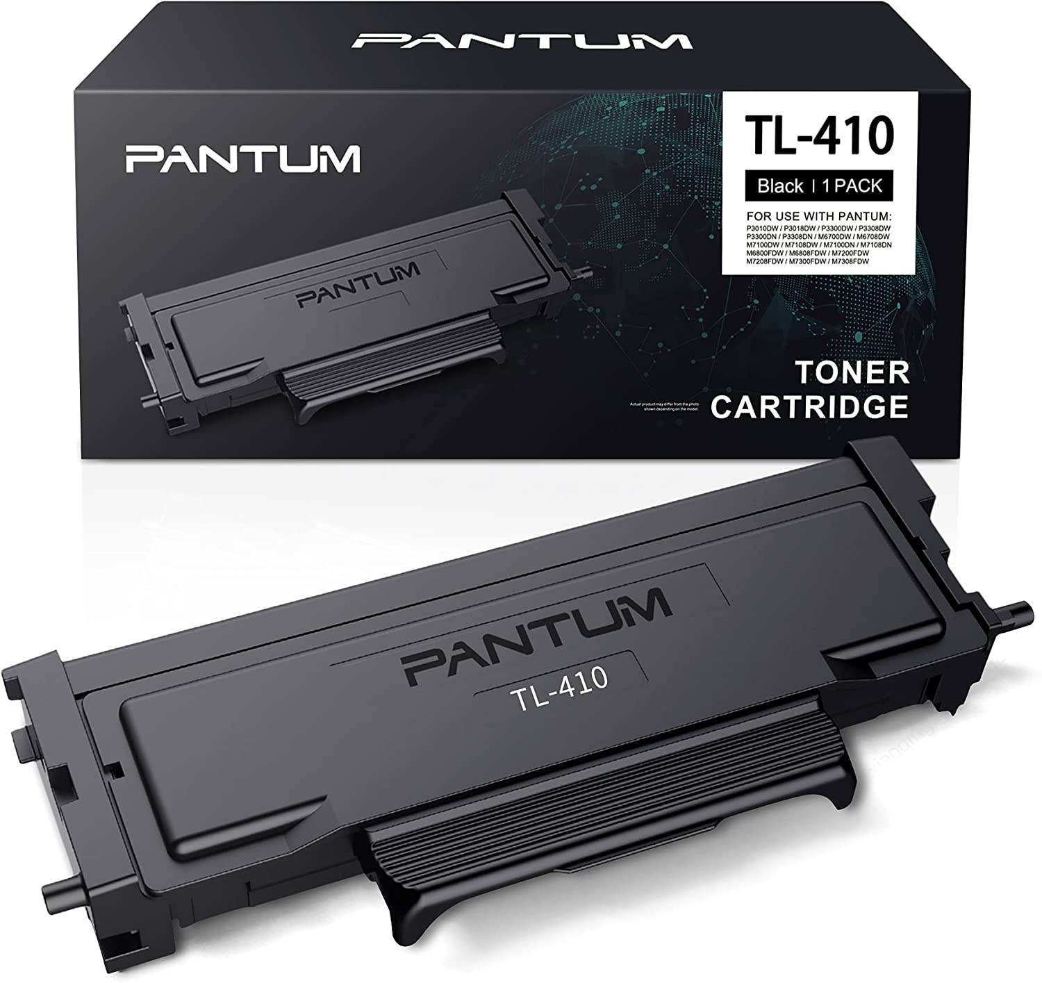Pantum TL-410H Black Toner with 3000 Page Yield Compatible with P3012, P3302, M6802, M7102, M7202 Series