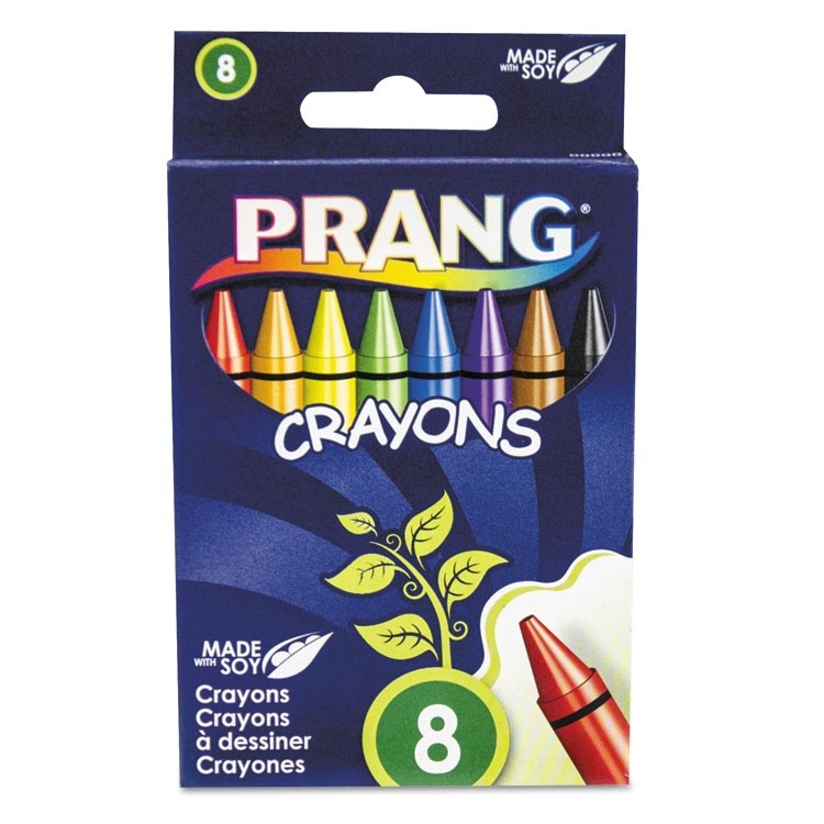 Prang 32350 - Crayons Made with Soy, 100 Each of 8 Colors, 800/Carton