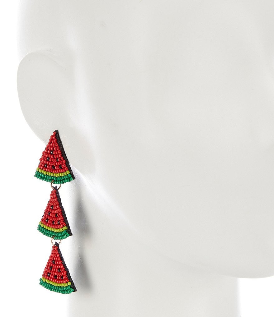 Anna & Ava Beaded Watermelon Earrings