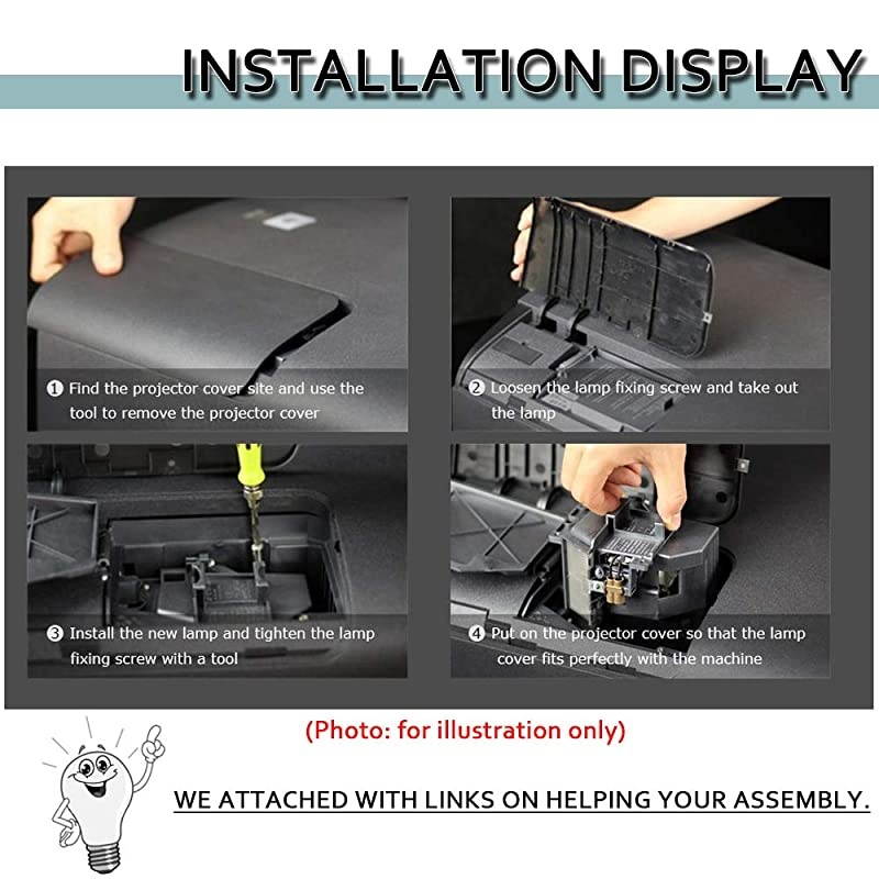 Projector Lamp Bulb V13H010L78 for Epson ELPLP78 PowerLite Home Cinema 2000 2030 725HD 730HD 600 VS230 VS330 VS335W EX3220 EX6220 EX7220 EX7230