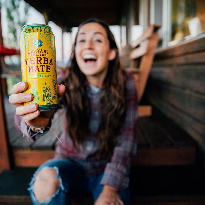 Guayaki Yerba Mate Enlighten Mint - 15.5 fl oz Can