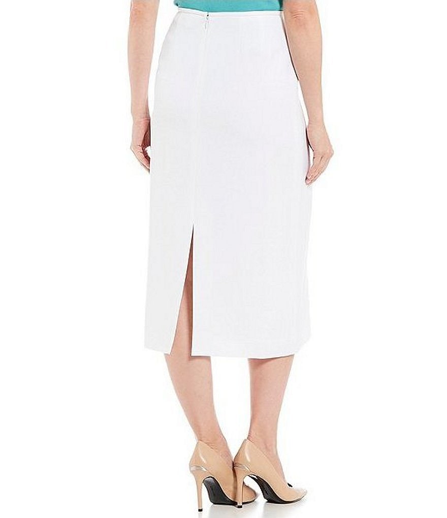 Preston & York Taylor Stretch Crepe Suiting Midi Pencil Skirt