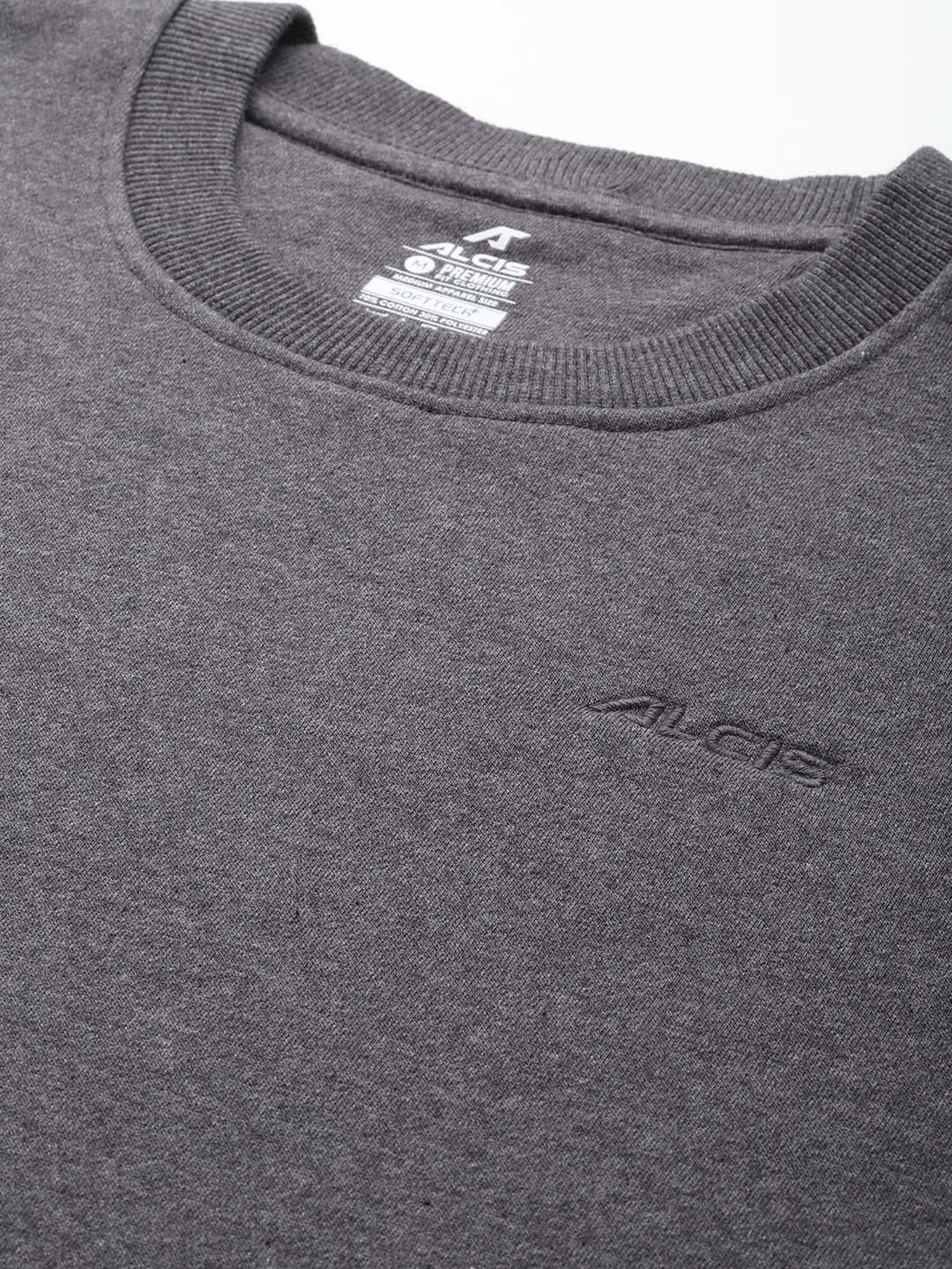 ALCIS Grey Regular Fit Sweatshirt