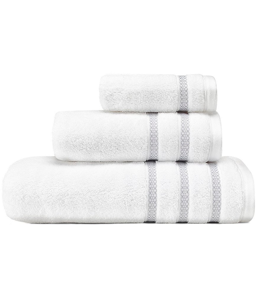 Vera Wang Textured Trellis 3-Piece Towel Set