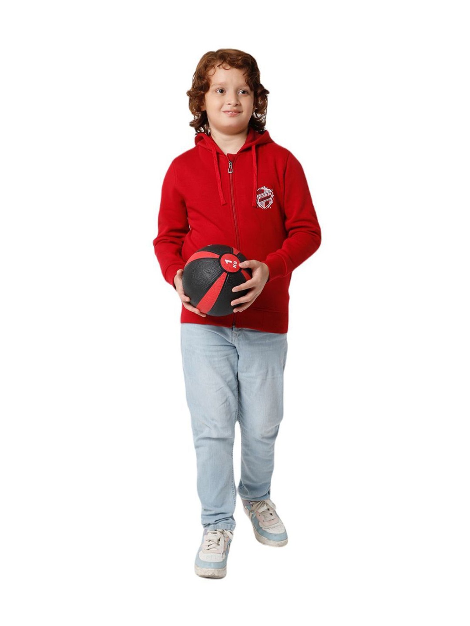 Proteens Kids Red Regular Fit Full Sleeves Jacket