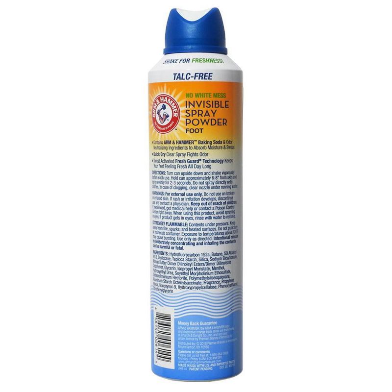 Arm & Hammer Invisible Spray Foot Powder - 7oz