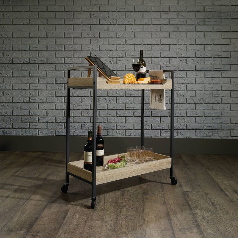 North Avenue Cart Charter Oak Finish - Sauder